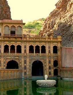 Galtaji or Galta Monkey Temple, Jaipur